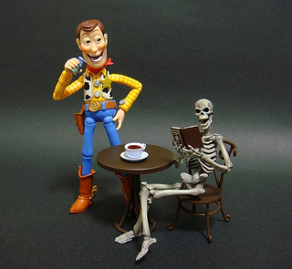 Illustration for article titled Like Creepy Woody, This Skeleton Warrior Is Nothing But Good Times